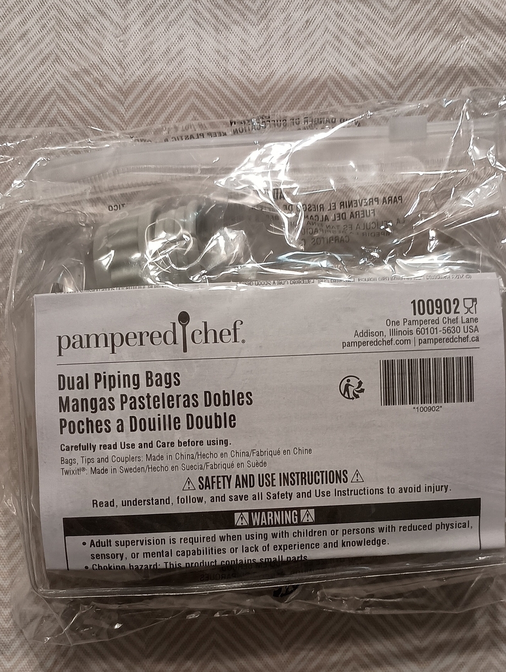 Pampered Chef Dual Piping Bags